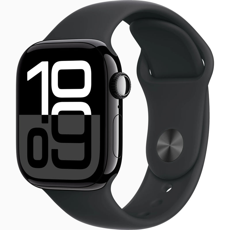 Apple Watch Series 10 – GPS, 46mm, Jet Black, Sport Band